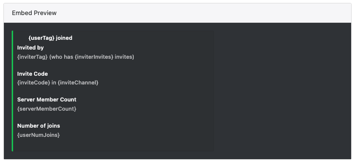 Example Embed Generator Preview